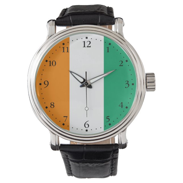 Montre Drapeau de Côte d'Ivoire (devant)