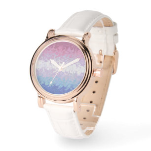 Montre Drapeau de fierté bigender tripant ondoyant funky