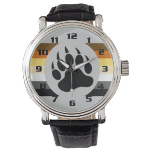 Montre Drapeau de fierté de l'ours génial et très cool Pa