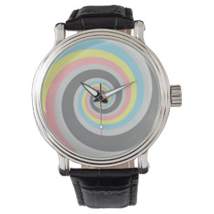 Montre Drapeau de fierté Demiflux Spirale Abstraite Tripa