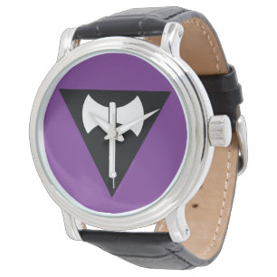 Montre Drapeau de fierté lesbienne SlipperyJoe puissant s