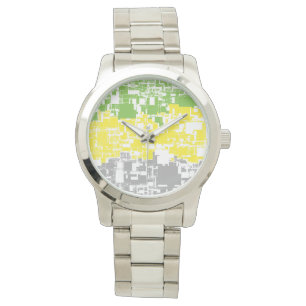 Montre Drapeau de fierté Lithromantique abstrait funky gé