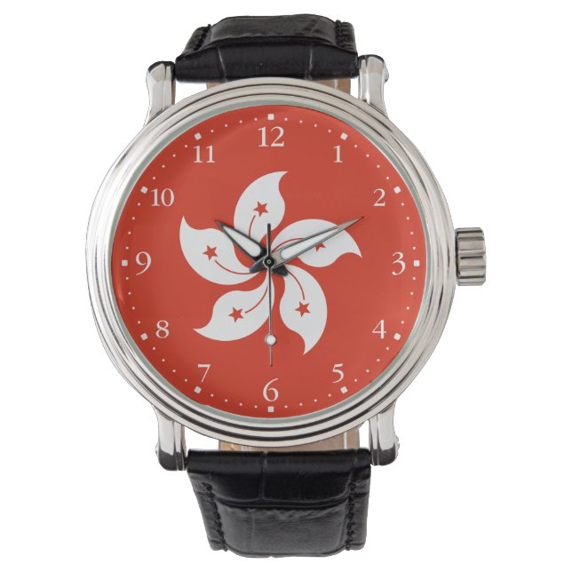 Montre Drapeau de Hong Kong (devant)