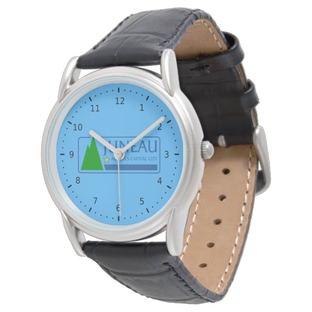 Montre Drapeau de Juneau, Alaska  (Incliné)