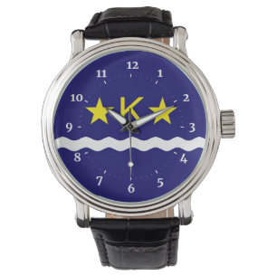 Montre Drapeau de Kinshasa, Congo Wristwatch
