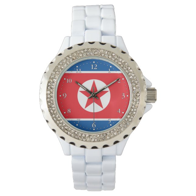 Montre Drapeau de la Corée du Nord (devant)