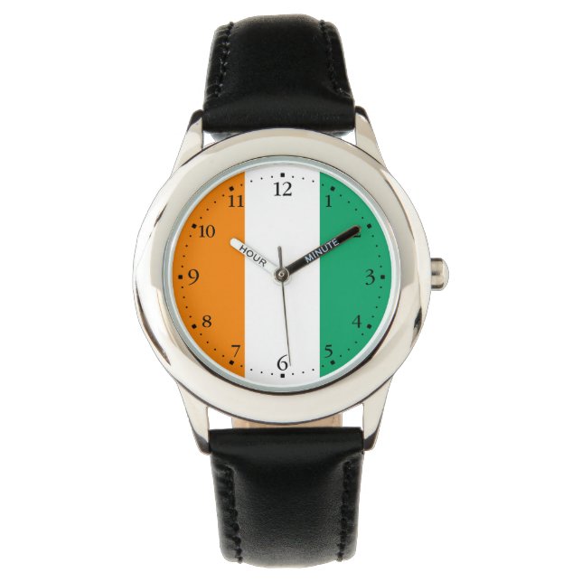 Montre Drapeau de la Côte d'Ivoire (devant)