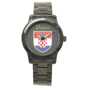 Montre Drapeau de la Croatie personnalisé