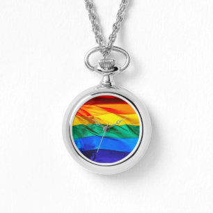 Montre Drapeau de la fierté gay de SlipperyJoe's agitant