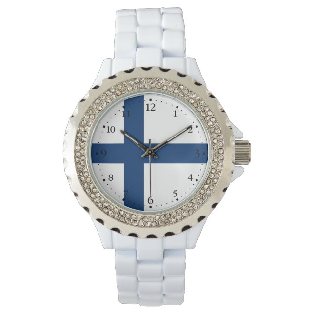 Montre Drapeau de la Finlande (devant)