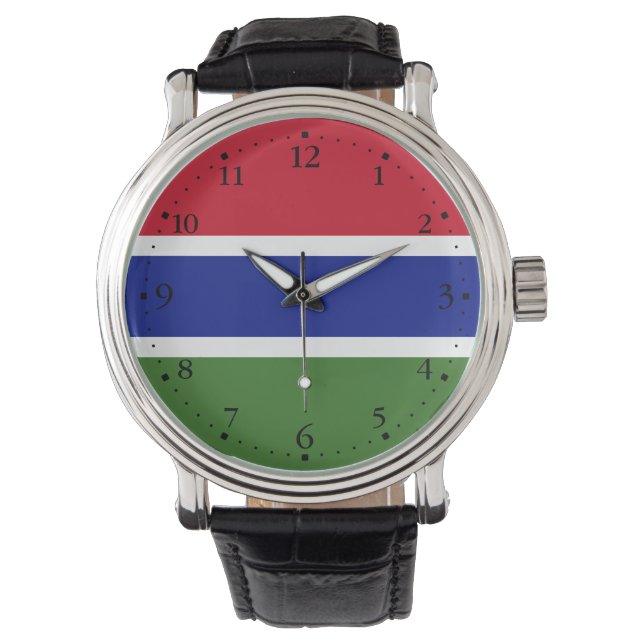 Montre Drapeau de la Gambie (devant)