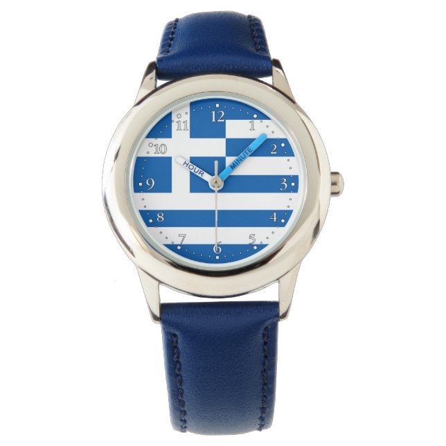 Montre Drapeau de la Grèce (devant)