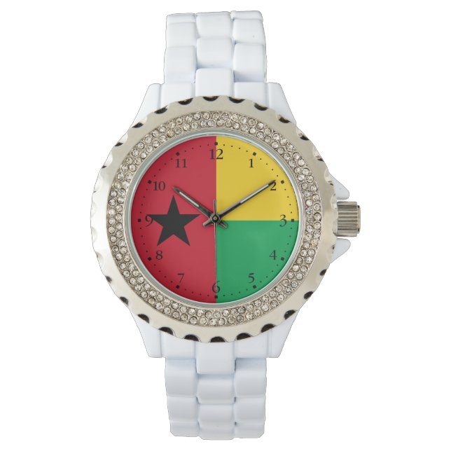 Montre Drapeau de la Guinée-Bissau (devant)