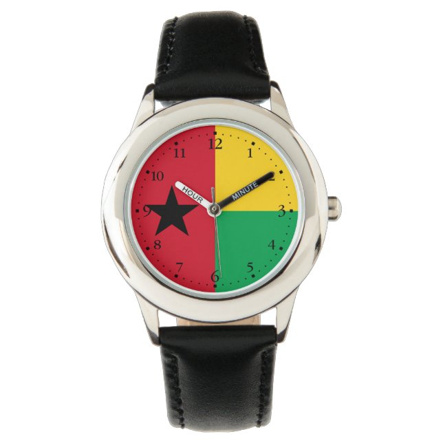 Montre Drapeau de la Guinée Bissau (devant)