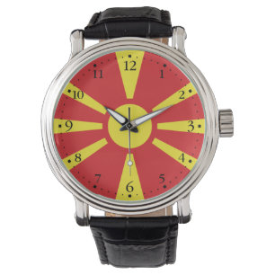 Montre Drapeau de la Macédoine du Nord