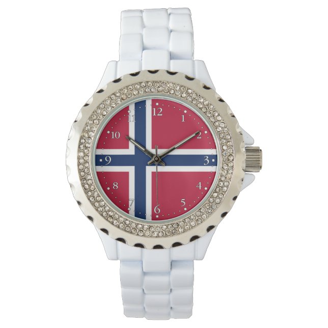 Montre Drapeau de la Norvège (devant)