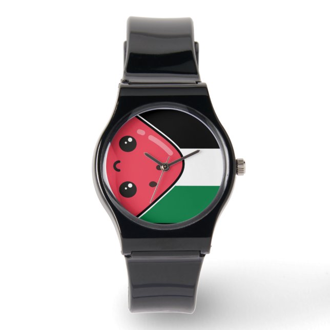 Montre Drapeau de la Palestine mignonne avec Palestin san (Recto)