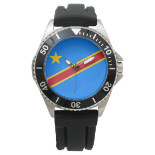 Montre Drapeau de la RDC (République démocratique du Cong