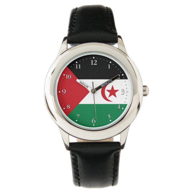 Montre Drapeau de la République démocratique arabe sahrao (devant)