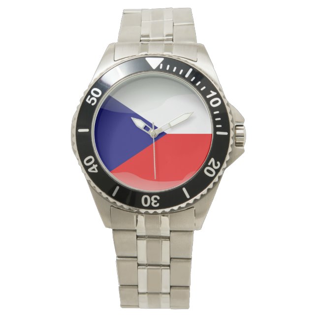 Montre Drapeau de la République tchèque (devant)