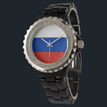 Montre Drapeau de la Russie<br><div class="desc">Un cadeau idéal pour tous ceux qui sont patriotes de leur pays !</div>