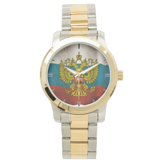 Montre Drapeau de la Russie qui flotte (devant)