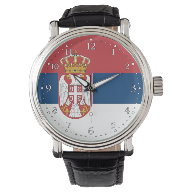 Montre Drapeau de la Serbie (devant)