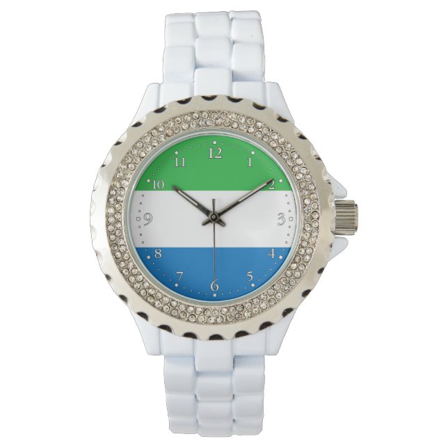 Montre Drapeau de la Sierra Leone (devant)