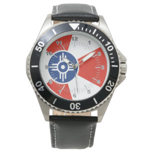 Montre Drapeau de la ville de Wichita (Kansas)