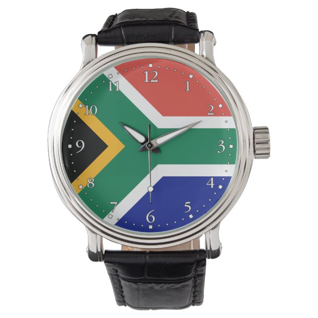 Montre Drapeau de l'Afrique du Sud (devant)