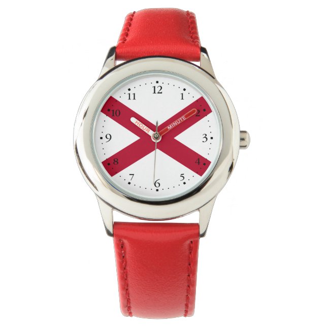Montre Drapeau de l'Alabama (devant)
