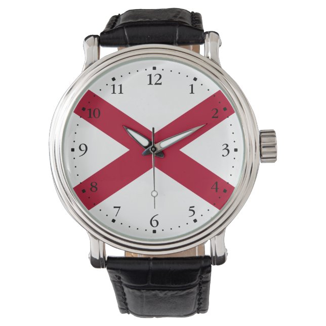 Montre Drapeau de l'Alabama (devant)