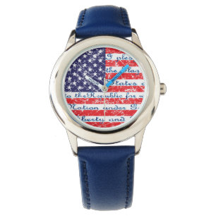 Montre Drapeau de l'Allegiece USA