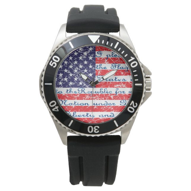 Montre Drapeau de l'Allégience USA (devant)