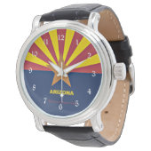 Montre Drapeau de l'Arizona avec devise (Incliné)