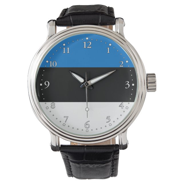 Montre Drapeau de l'Estonie (devant)