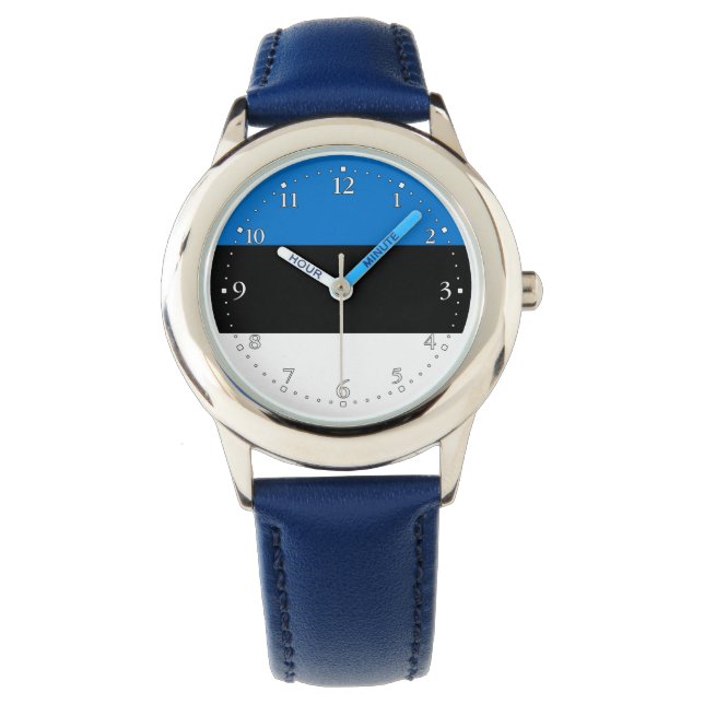 Montre Drapeau de l'Estonie (devant)