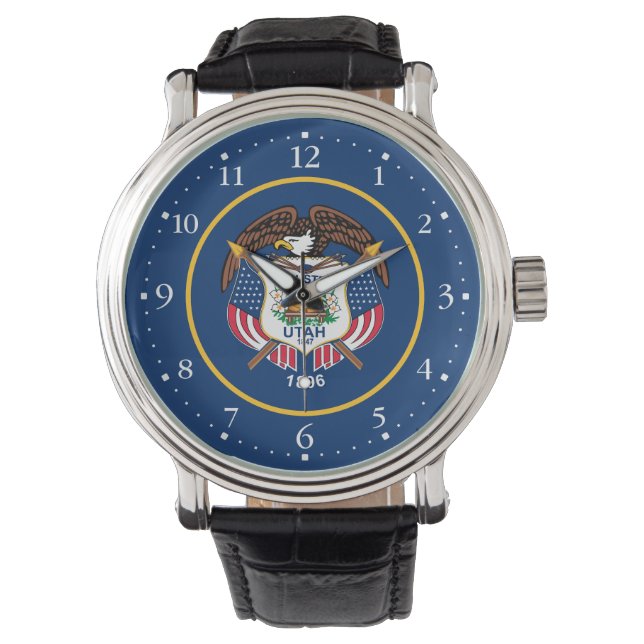 Montre Drapeau de l'État de l'Utah (devant)