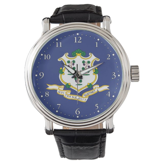 Montre Drapeau de l'État du Connecticut (devant)