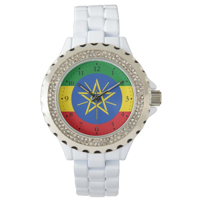 Montre Drapeau de l'Éthiopie (devant)