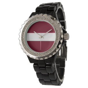 Montre Drapeau de Lettonie