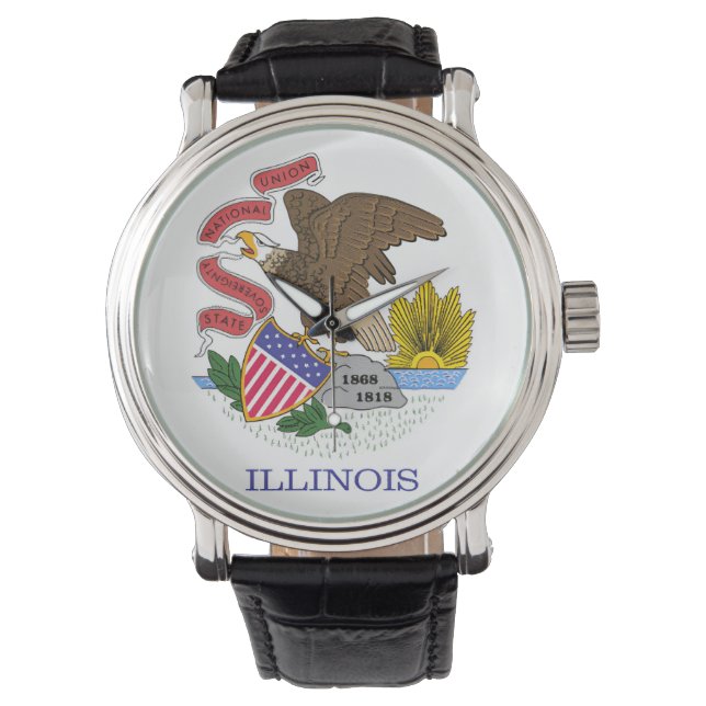 Montre Drapeau de l'Illinois (devant)