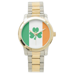 Montre Drapeau de l'Irlande Shamrock