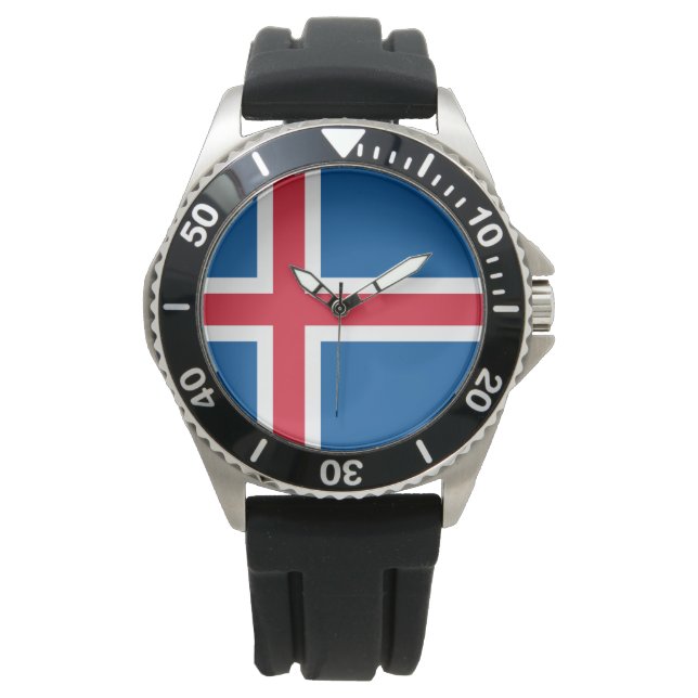 Montre Drapeau de l'Islande (devant)