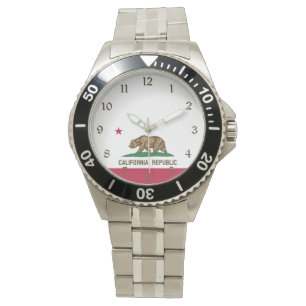 Montre Drapeau de l'Ours de la République de Californie :