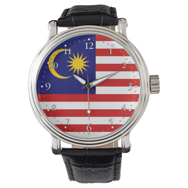 Montre Drapeau de Malaisie (devant)