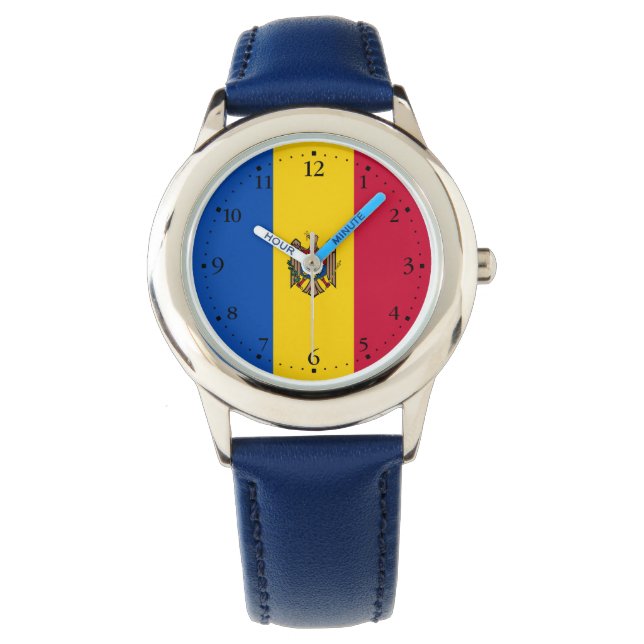 Montre Drapeau de Moldova (devant)