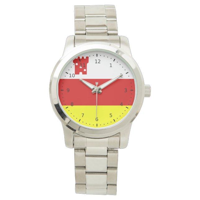 Montre Drapeau de Père Noël Barbara, Californie (devant)