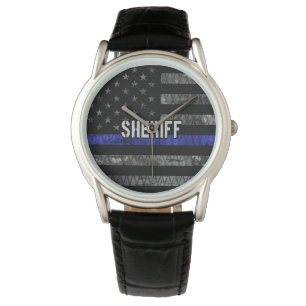 Montre Drapeau de police du shérif en détresse