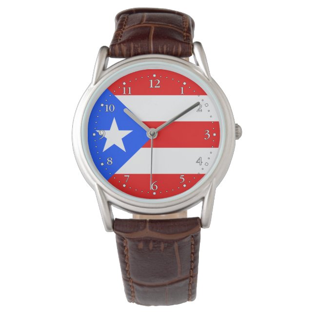 Montre Drapeau de Porto Rico (devant)